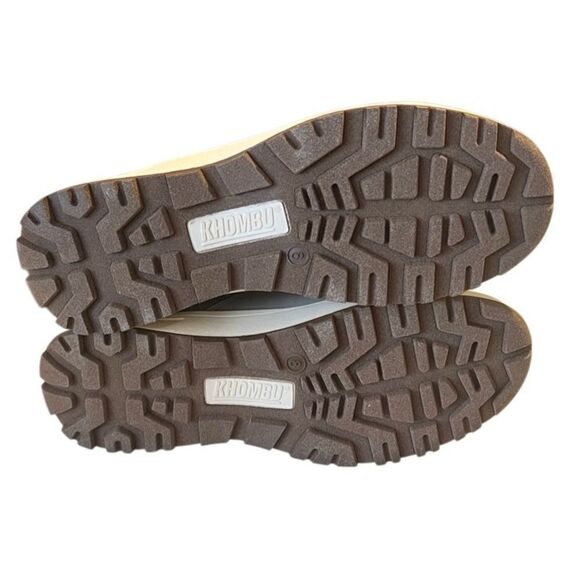 Khombu Sarah Taupe Fleece Lined SIde Zip Up Memory Foam Boots Size 8 NWOB - Picture 4 of 9